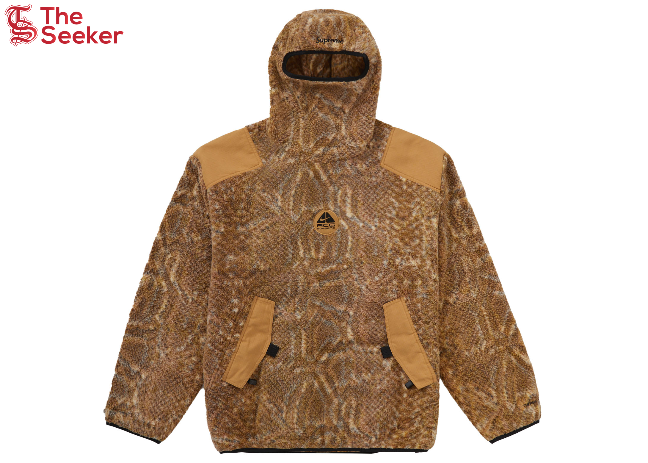 Supreme Nike ACG Fleece Pullover Gold Snakeskin