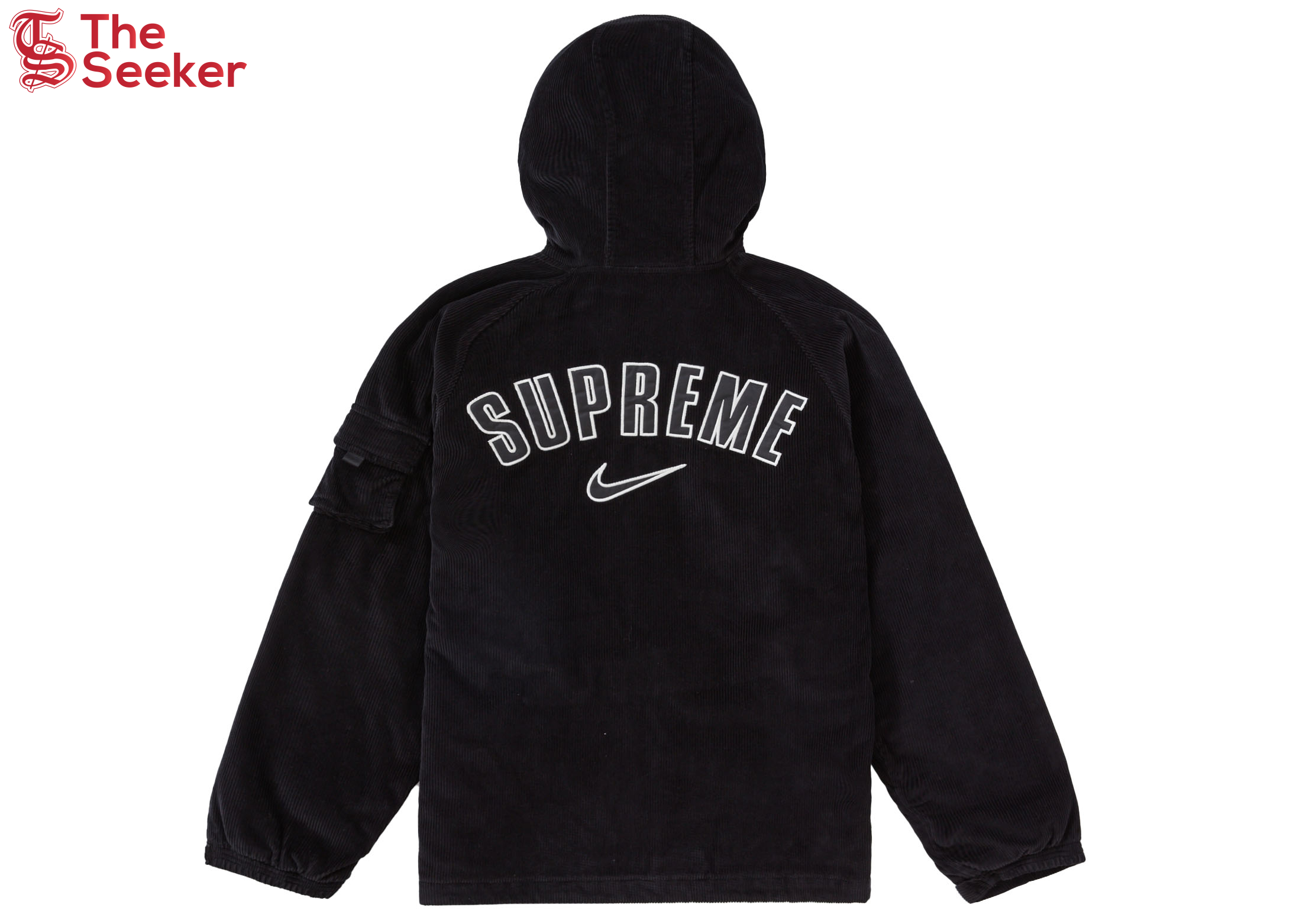 Supreme Nike Arc Corduroy Hooded Jacket Black