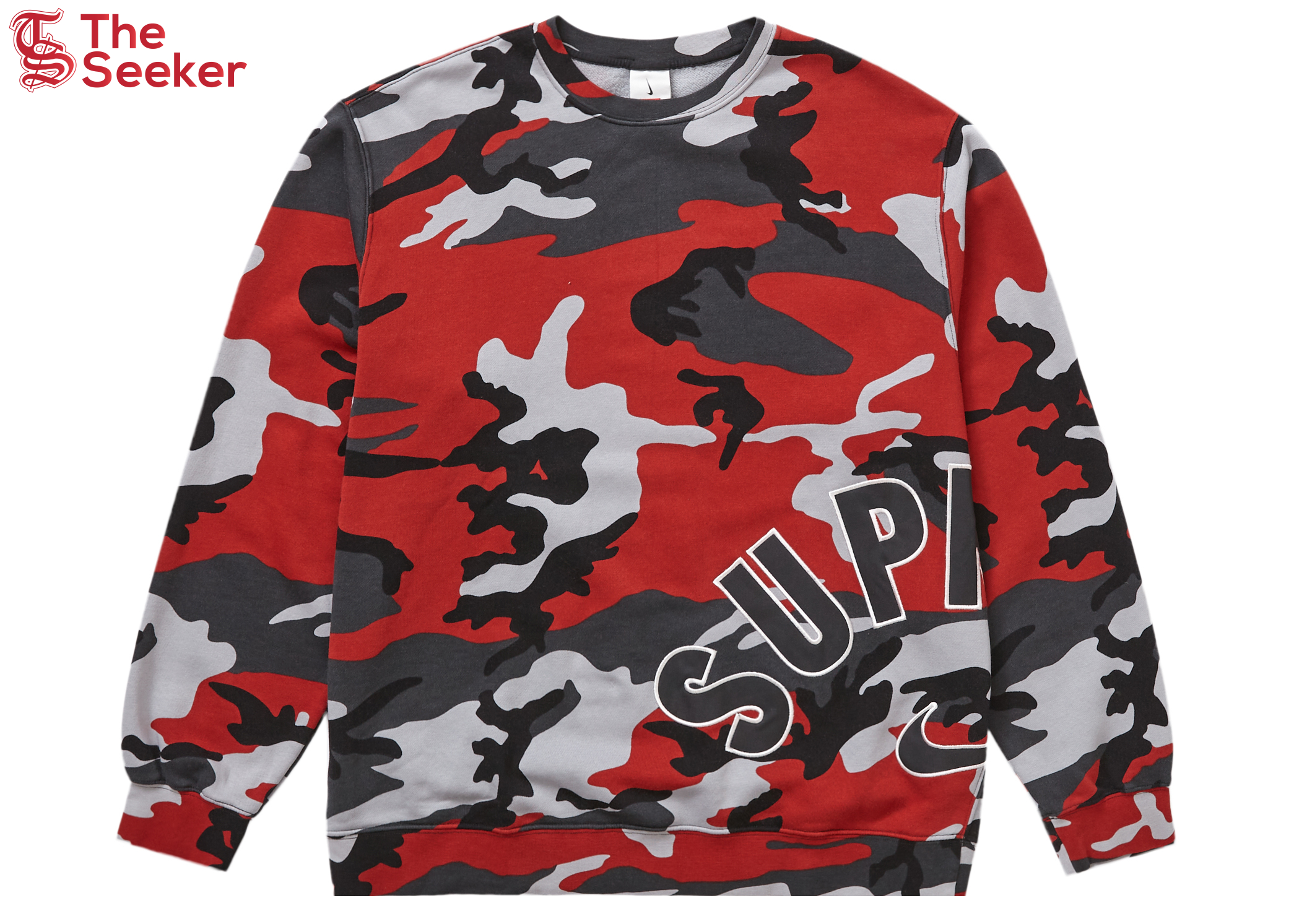 Supreme Nike Arc Crewneck Red Camo