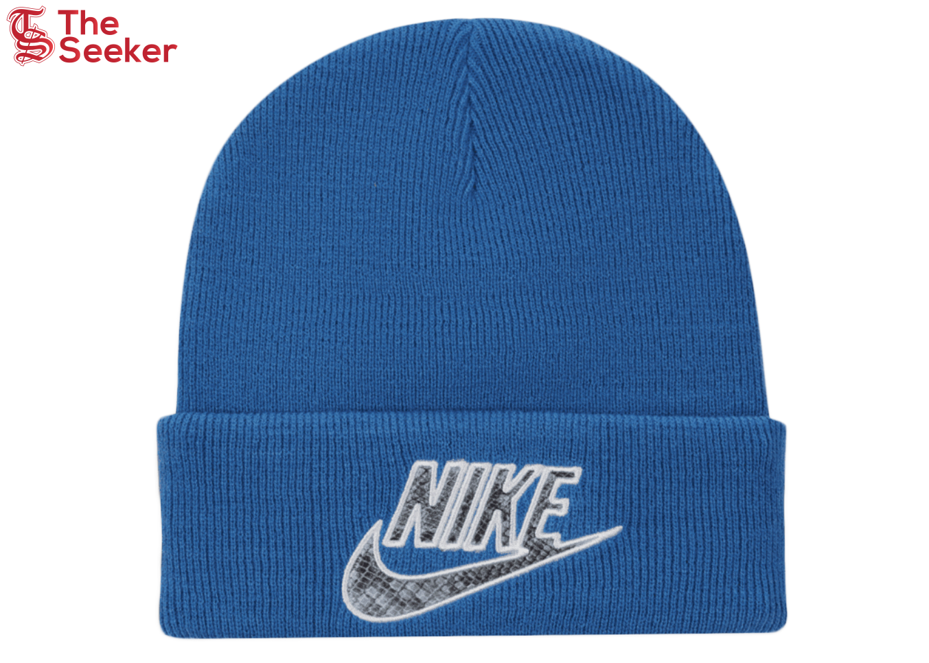 Supreme Nike Snakeskin Beanie Blue