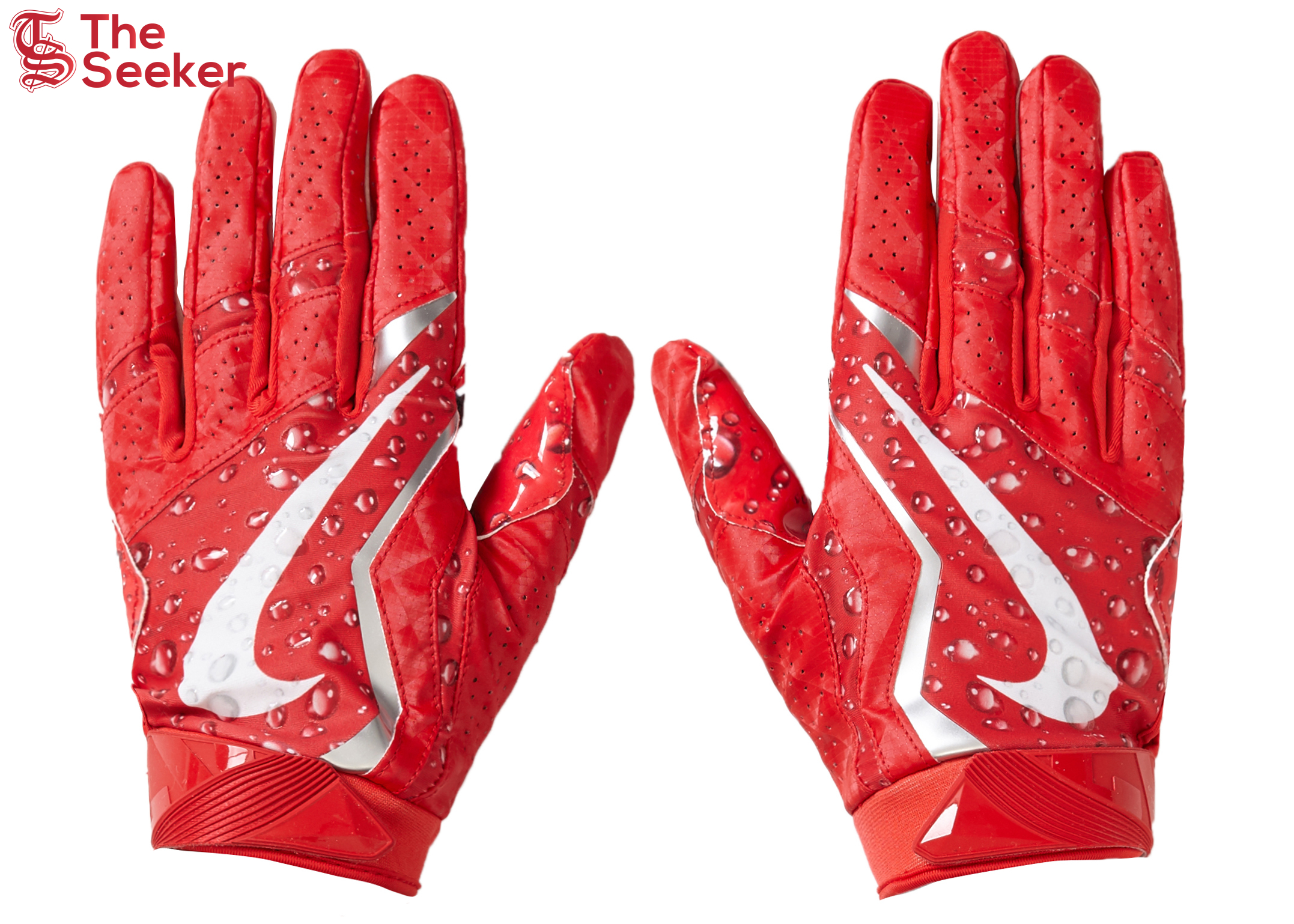 Supreme Nike Vapor Jet 4.0 Football Gloves Red