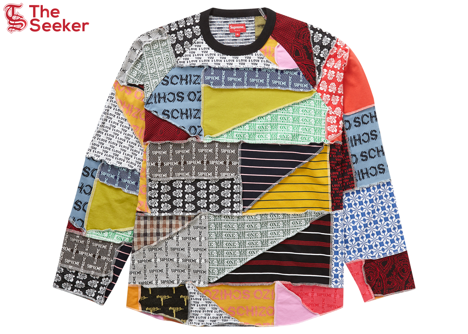 Supreme Patchwork Jacquard L/S Top Multicolor