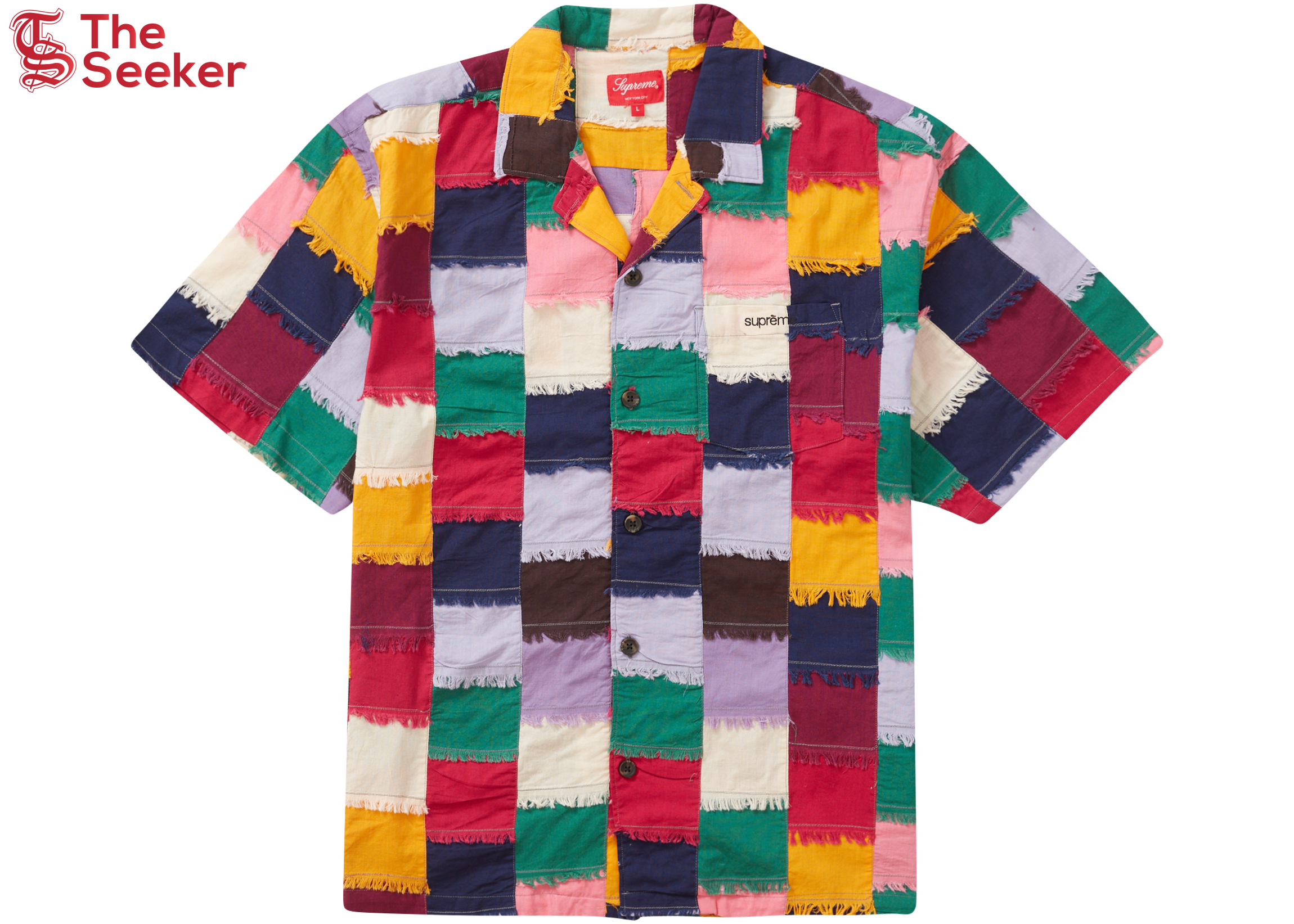 Supreme Patchwork S/S Shirt Multicolor