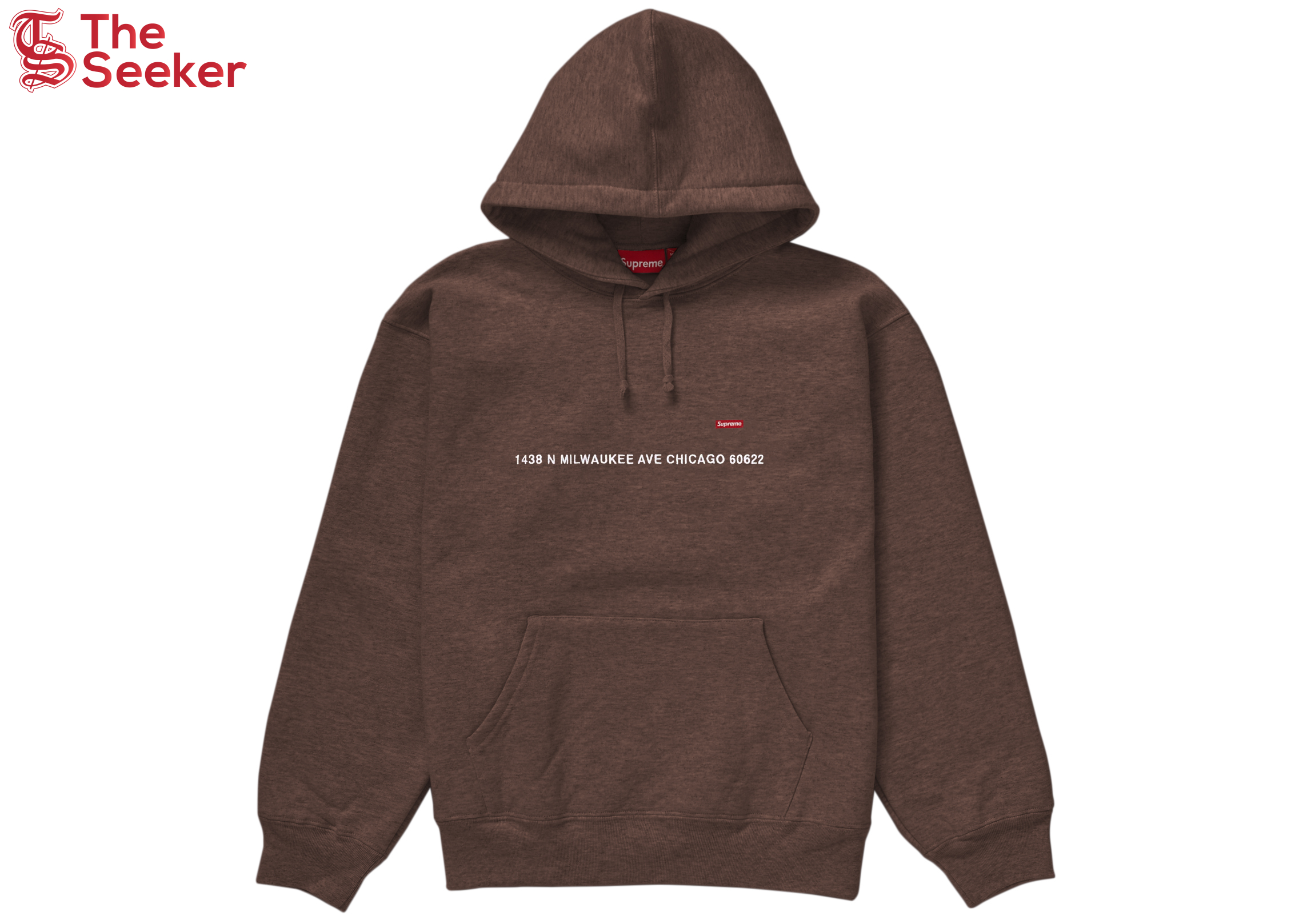 Supreme Small Box Hooded Sweatshirt (Chicago Shop) Dark Brown