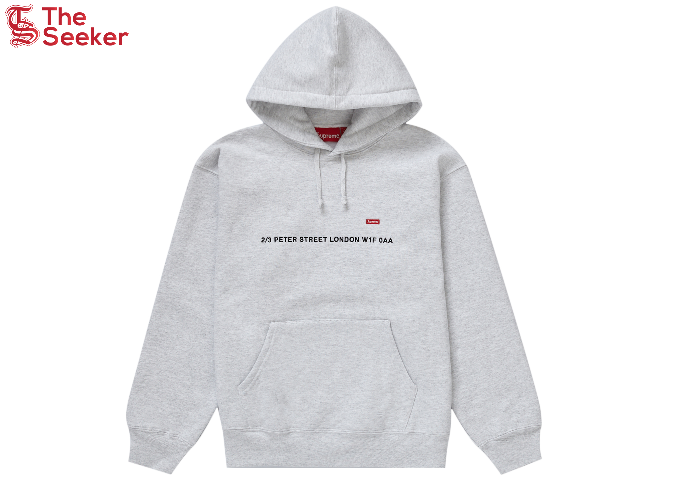 Supreme Small Box Hooded Sweatshirt (London Shop) Ash Grey