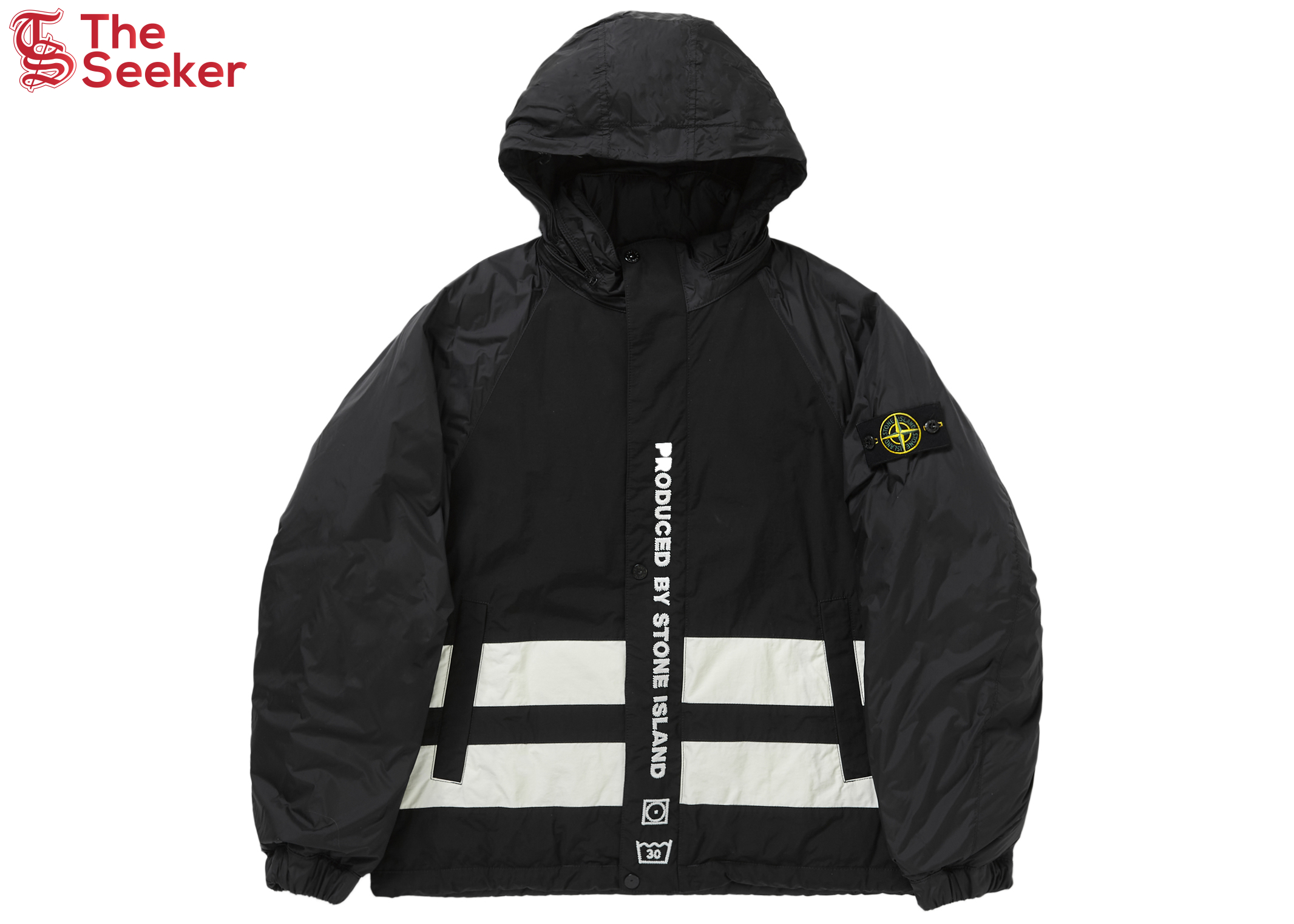 Supreme Stone Island Reversible Down Puffer Jacket Black