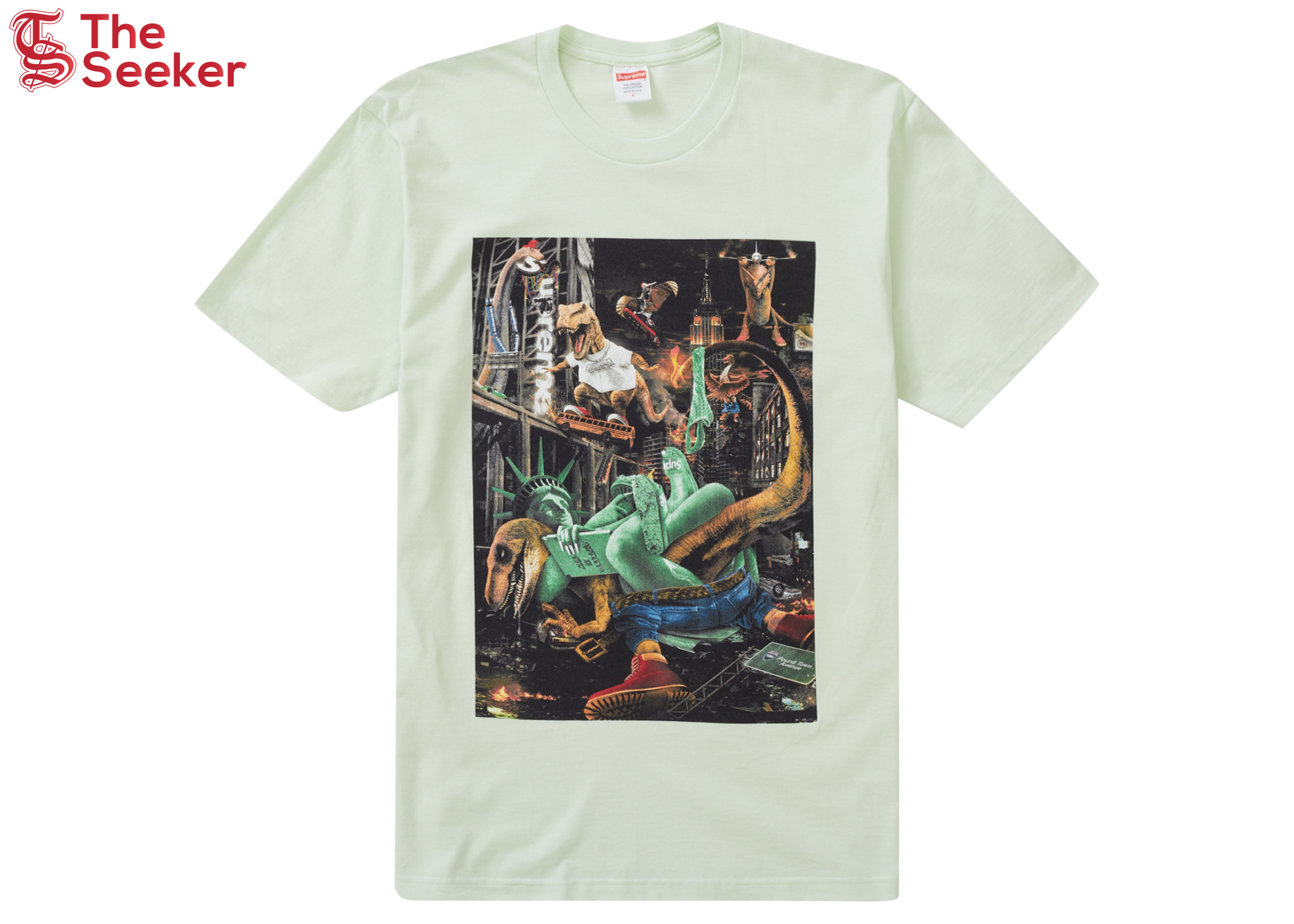 Supreme T-Rex Tee Pale Green