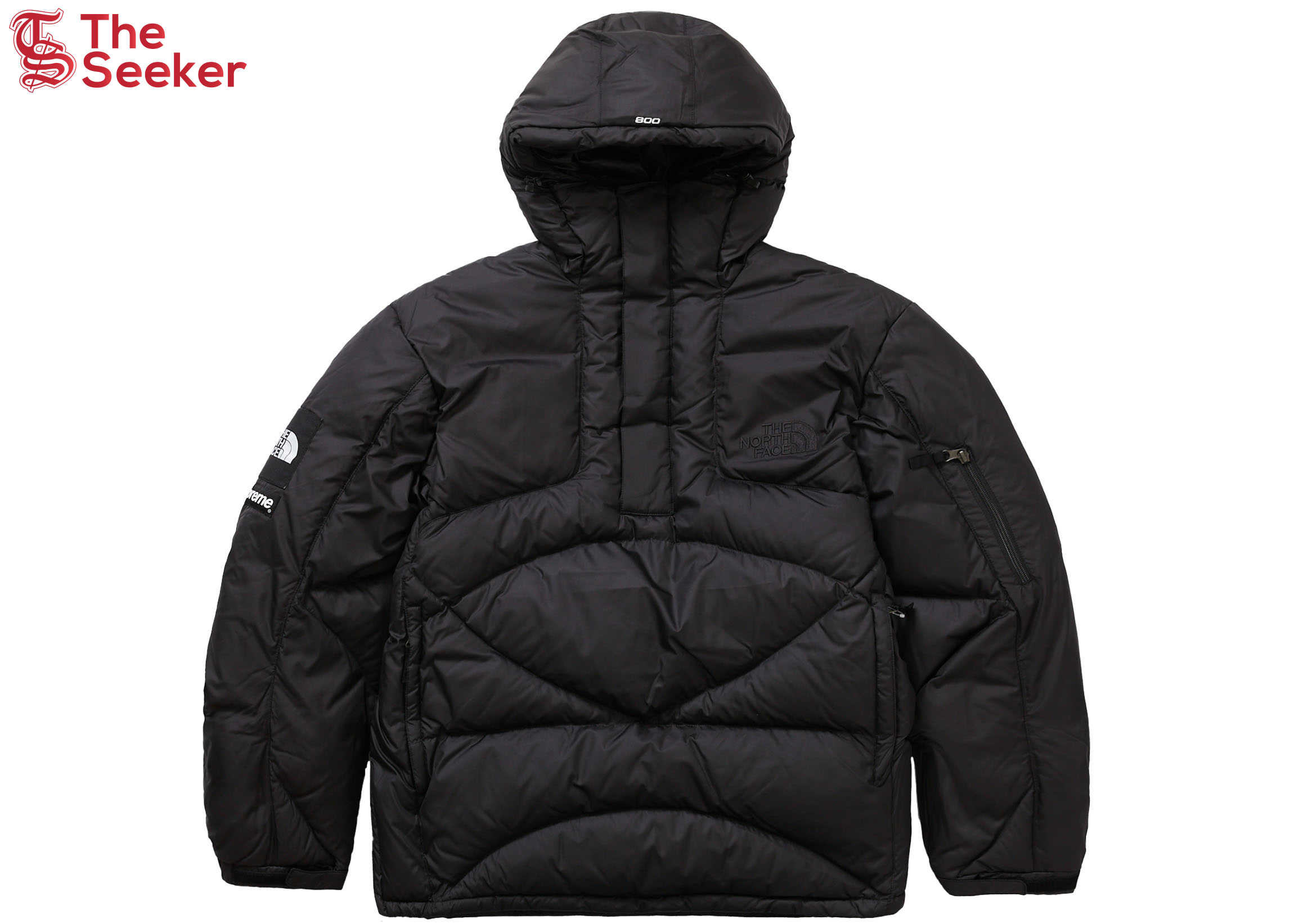 Supreme The North Face 800-Fill Half Zip Hooded Pullover Black