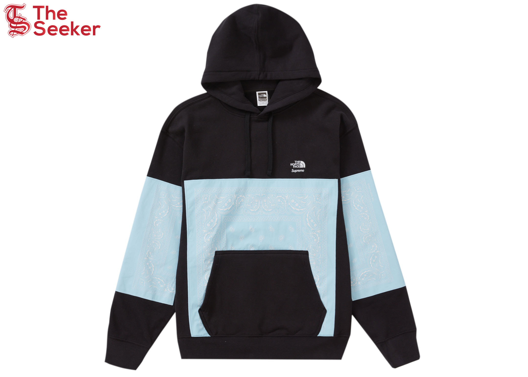 Supreme The North Face Bandana Hooded Sweatshirt Black