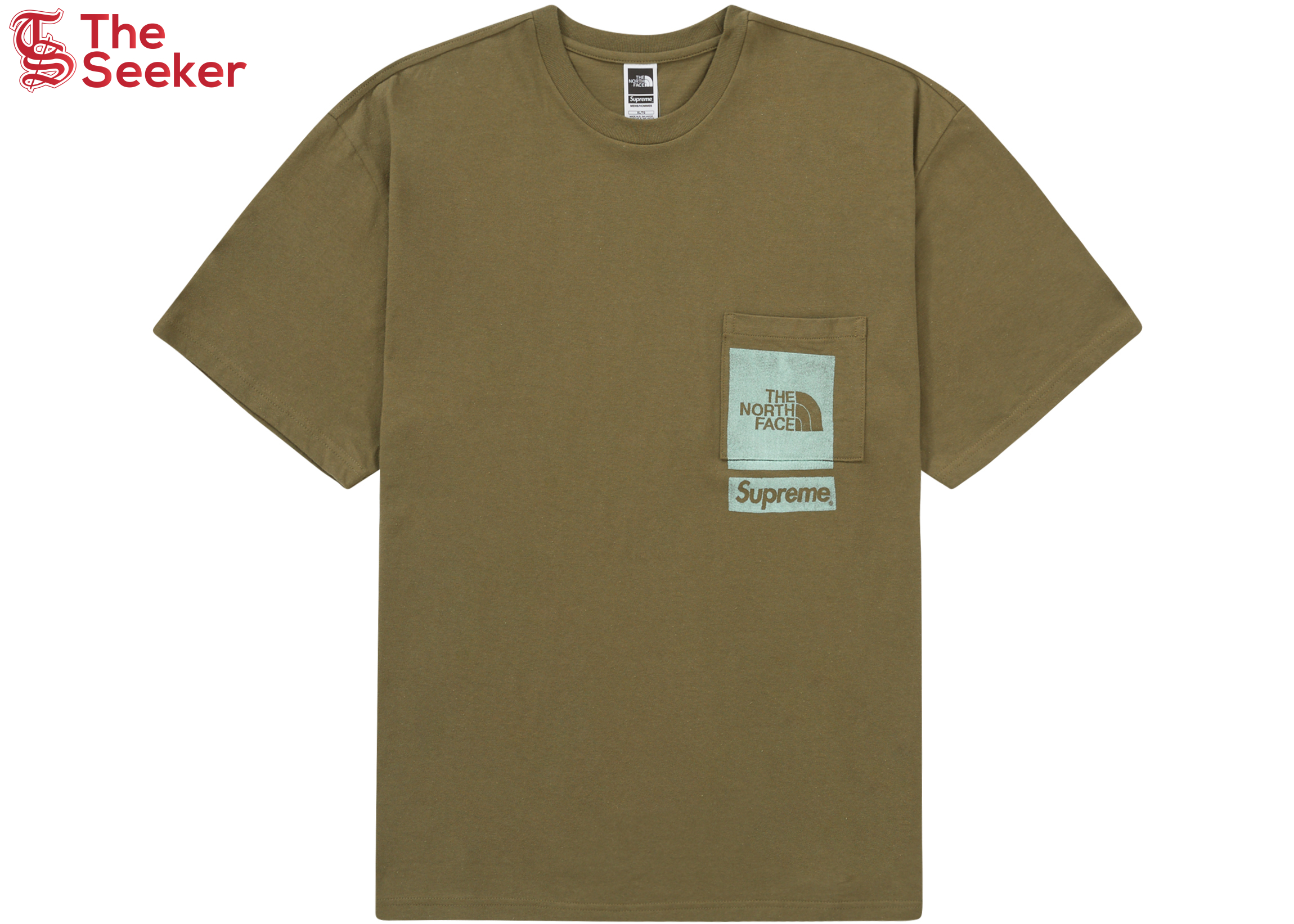 Supreme The North Face Printed Pocket Tee Olive