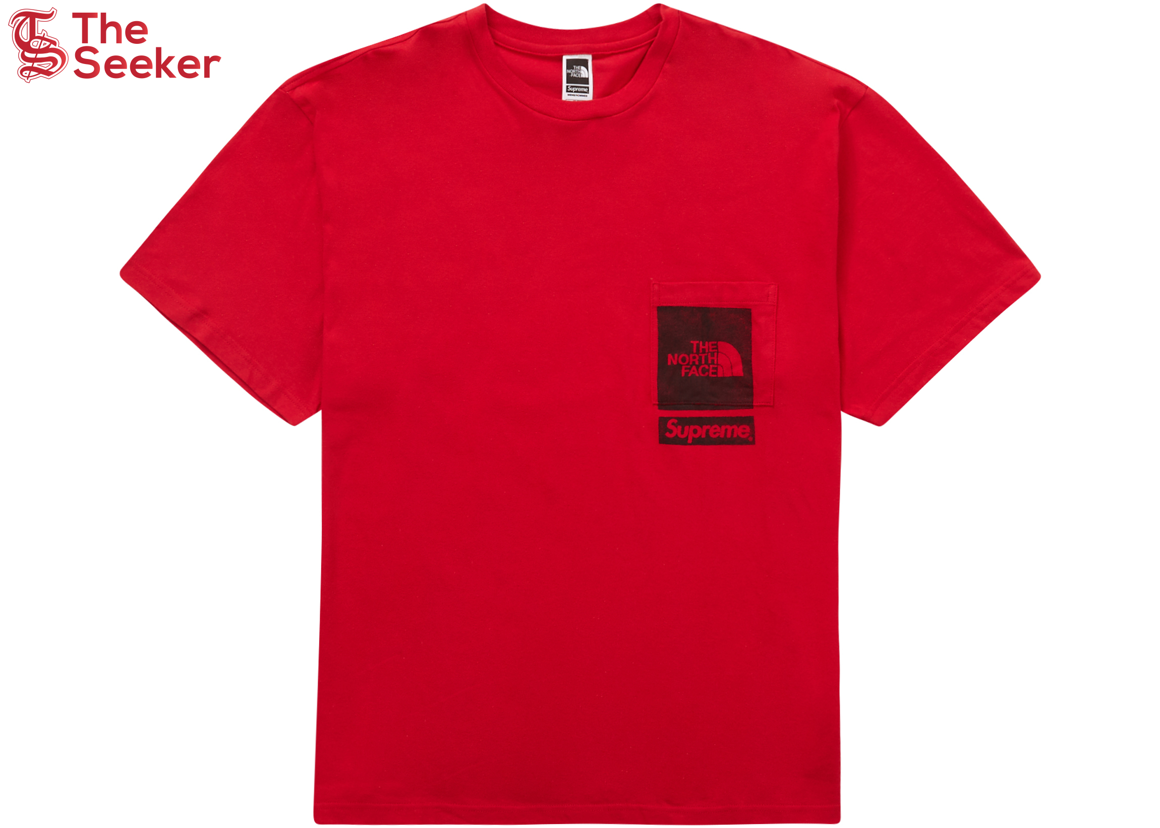 Supreme The North Face Printed Pocket Tee Red