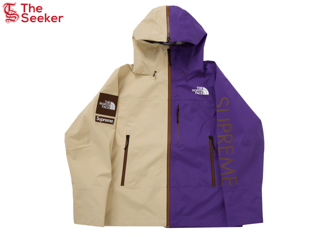Supreme The North Face Split Taped Seam Shell Jacket White