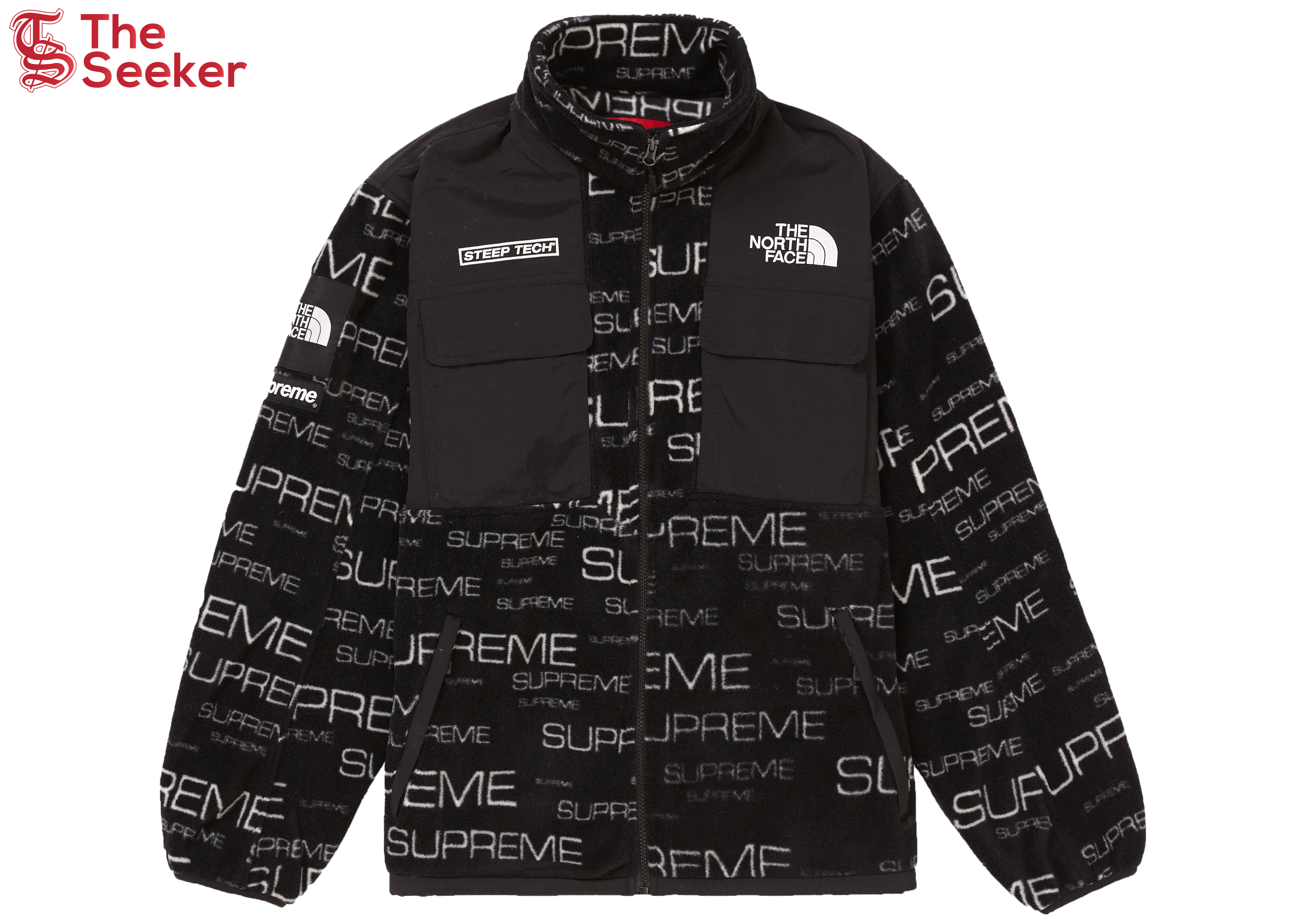 Supreme The North Face Steep Tech Fleece Jacket Black