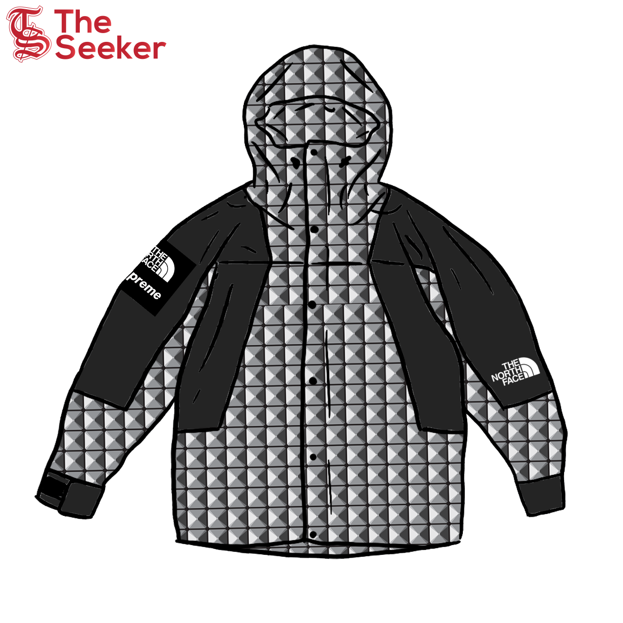 Supreme The North Face Studded Mountain Light Jacket Black