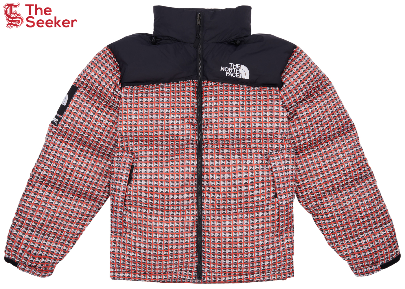 Supreme The North Face Studded Nuptse Jacket Red