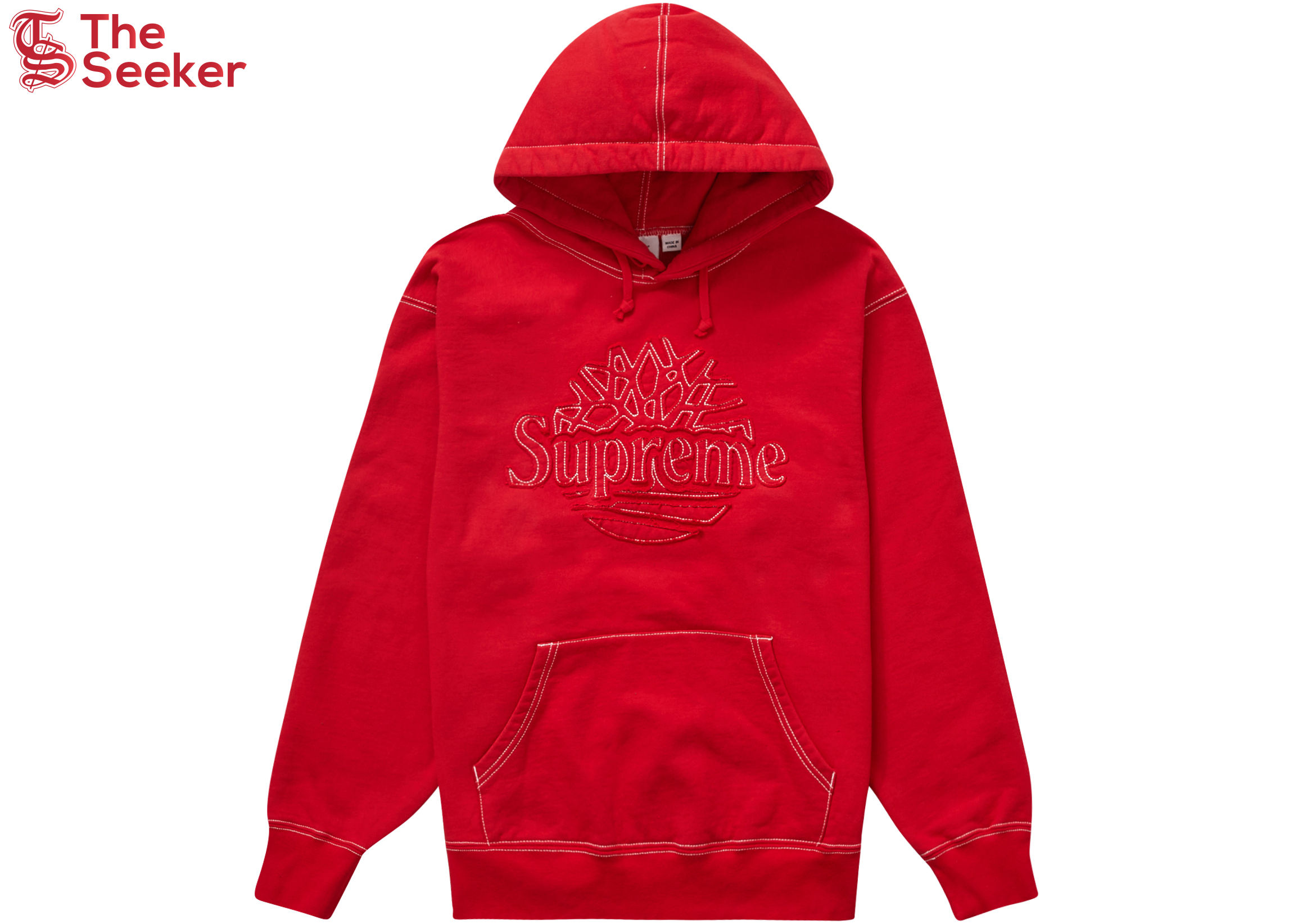 Supreme Timberland Hooded Sweatshirt (SS23) Red