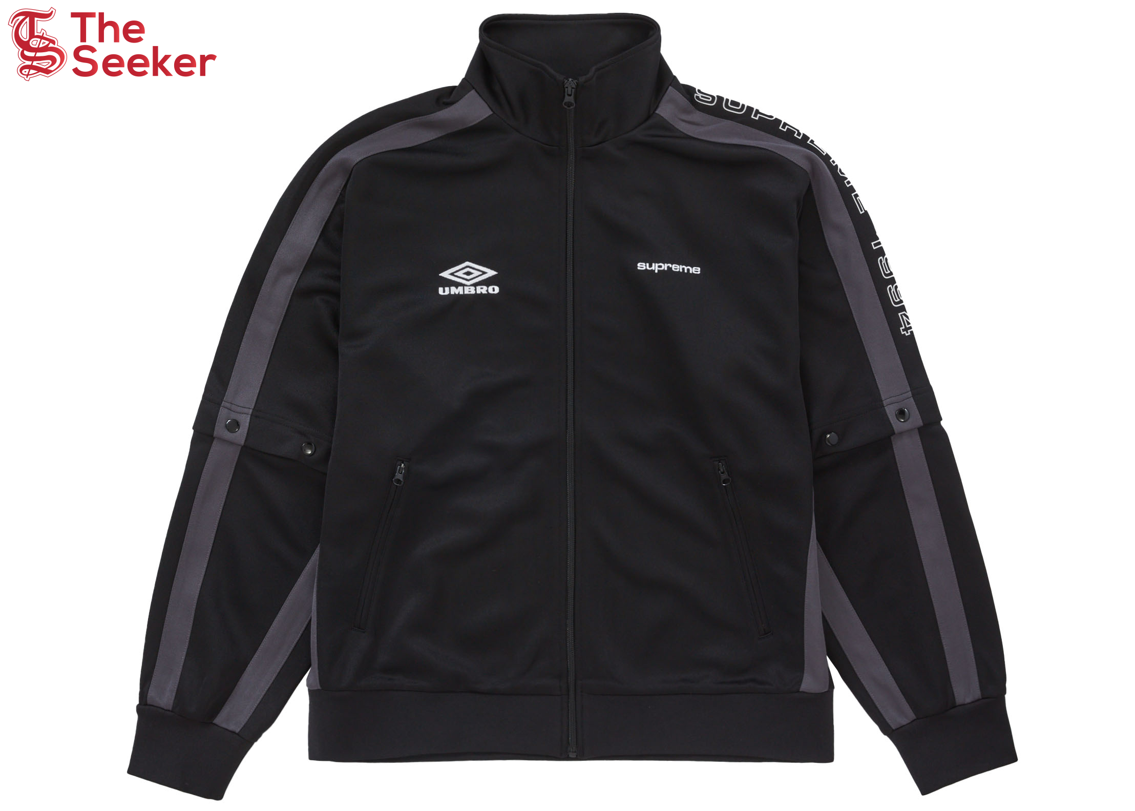 Supreme Umbro Snap Sleeve Jacket Black