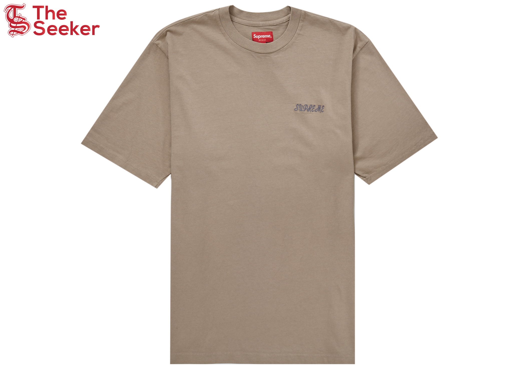 Supreme Washed Script S/S Top Tan