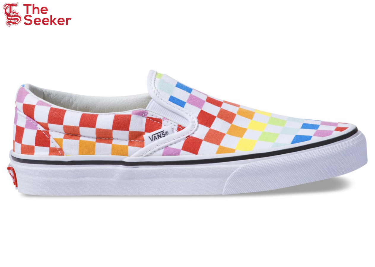 Vans Classic Slip-On Rainbow Checkerboard