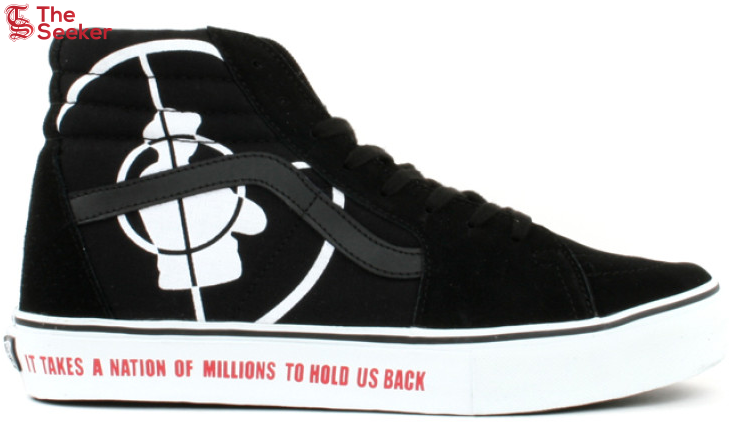 Vans Sk8-Hi Supreme Public Enemy Black White