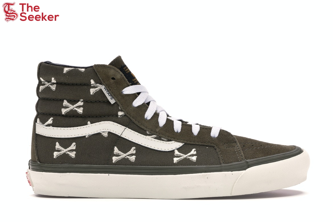 Vans Sk8-Hi WTAPS Olive Crossbones