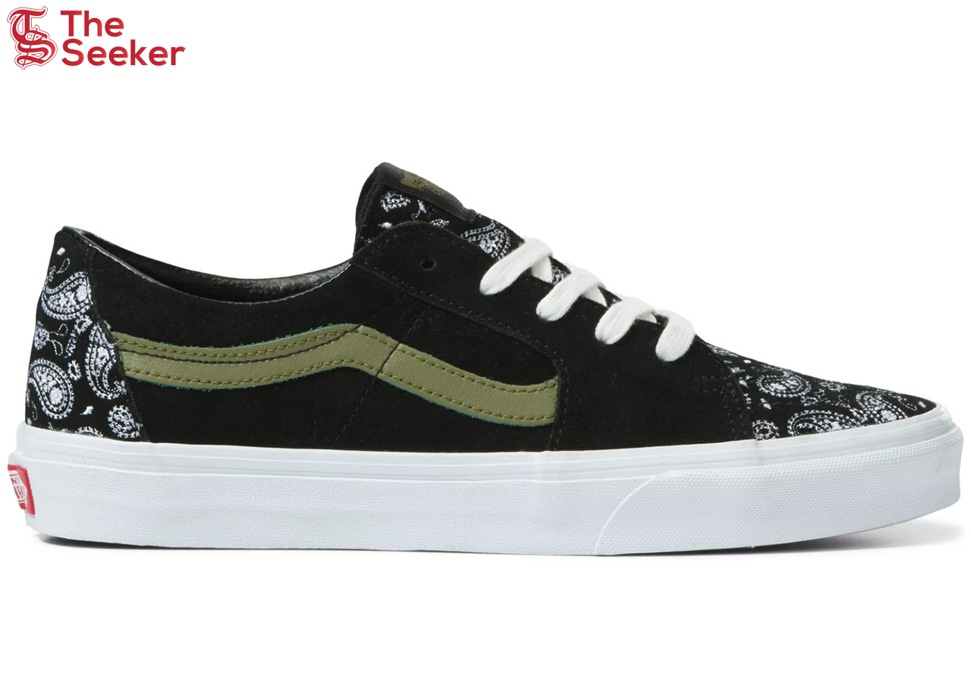 Vans Sk8-Low Paisley Suede Black Green