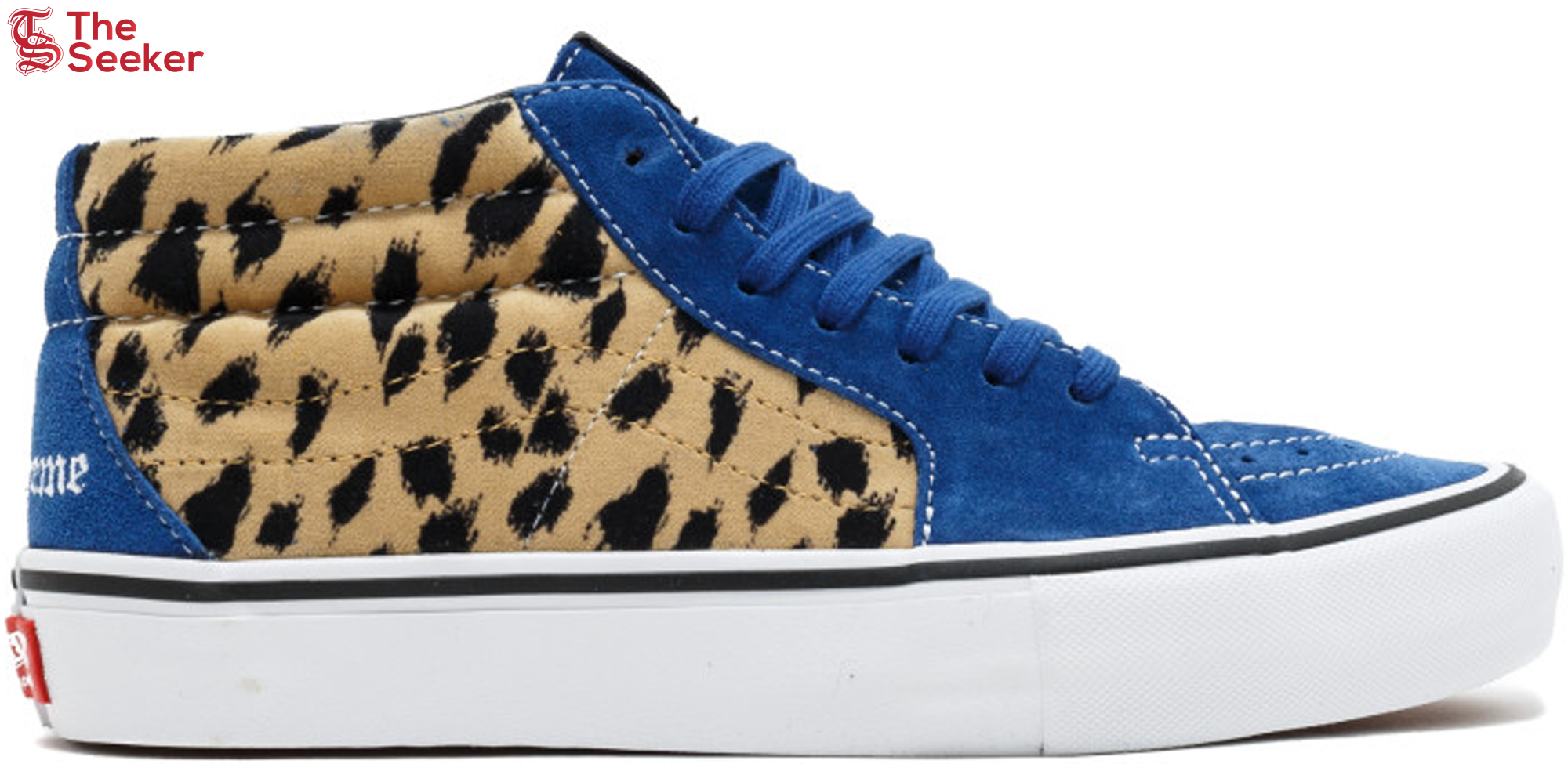 Vans Sk8-Mid Supreme Velvet Leopard Royal