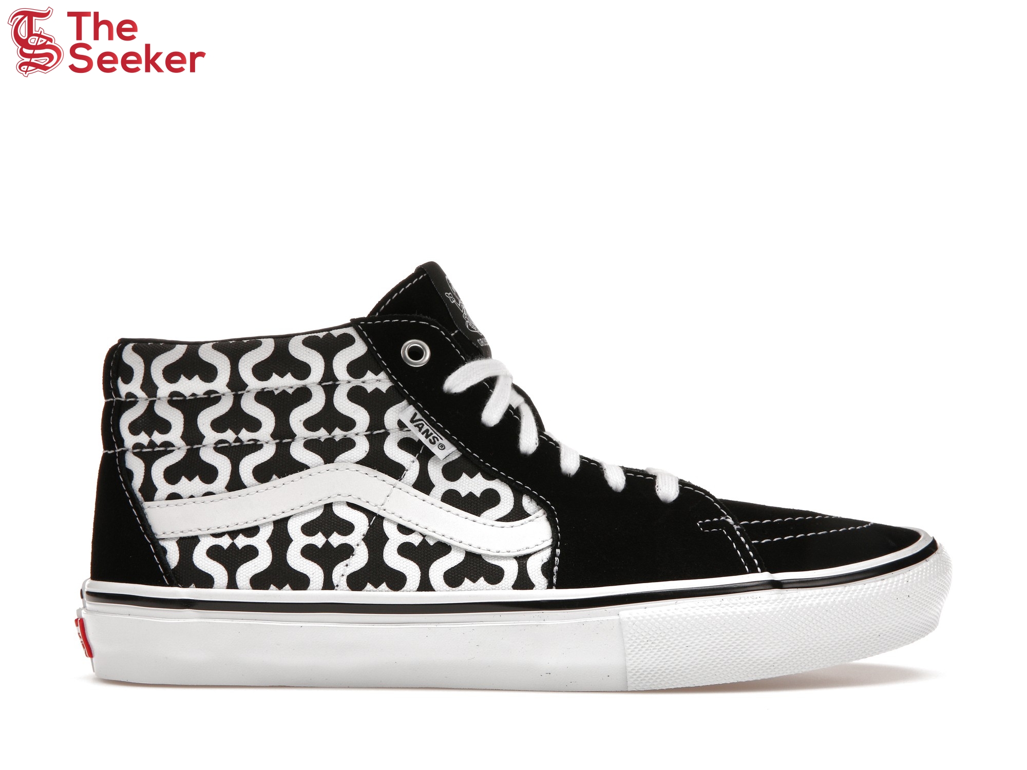 Vans Skate Grosso Mid Supreme Monogram S Logo Black