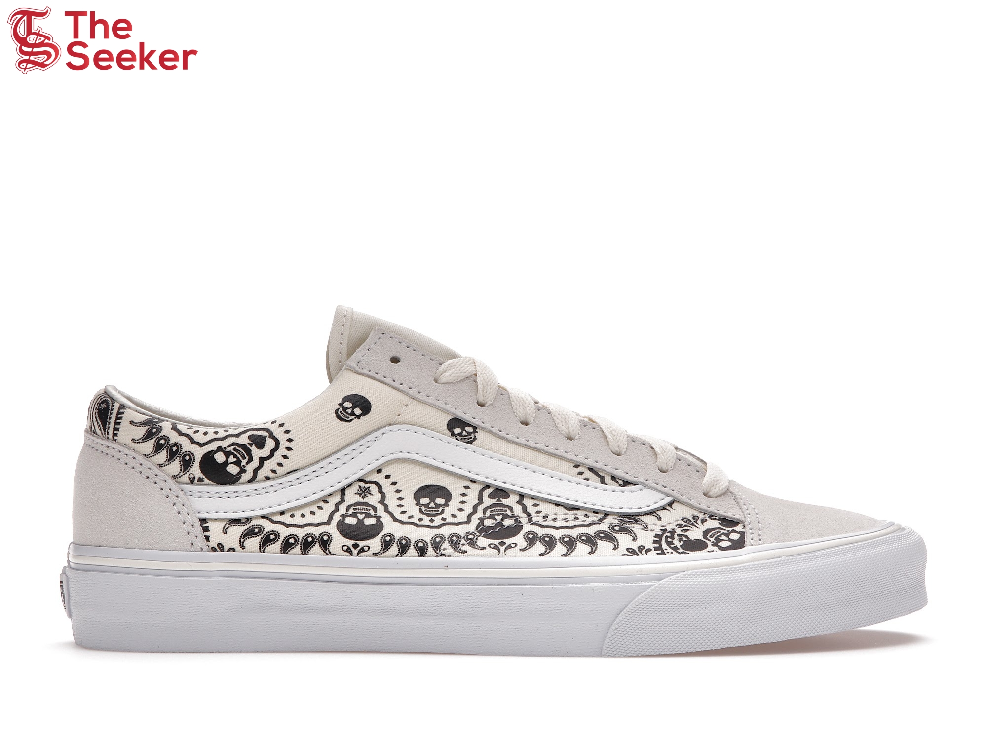 Vans Style 36 Skull Bandana White Black