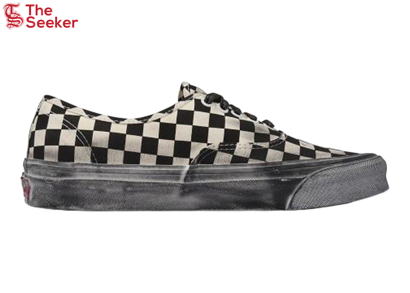 Vans Vault OG Authentic LX Stressed Black White Checkerboard