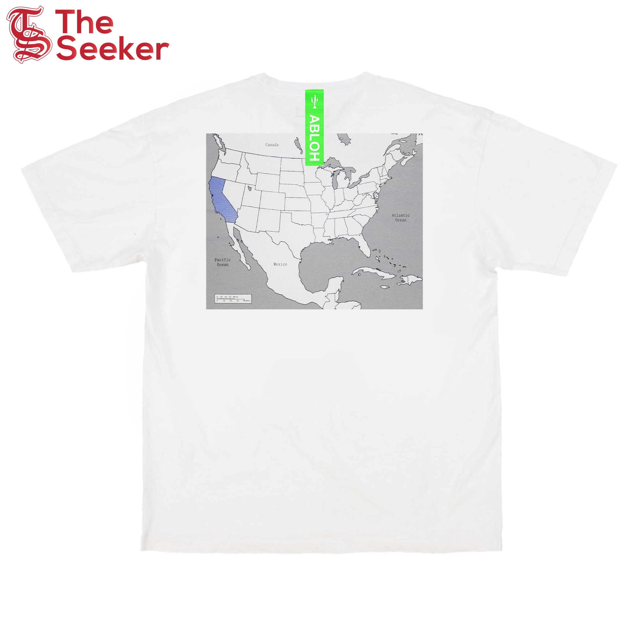 Virgil Abloh Canary Yellow California "Swing State" T-Shirt White