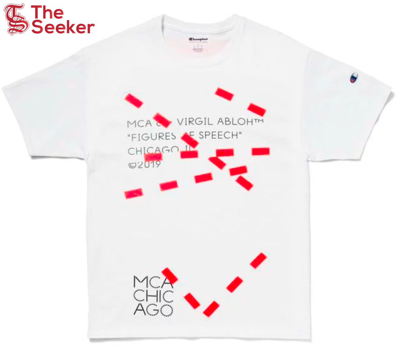 Virgil Abloh MCA Figures of Speech Lines Tee White