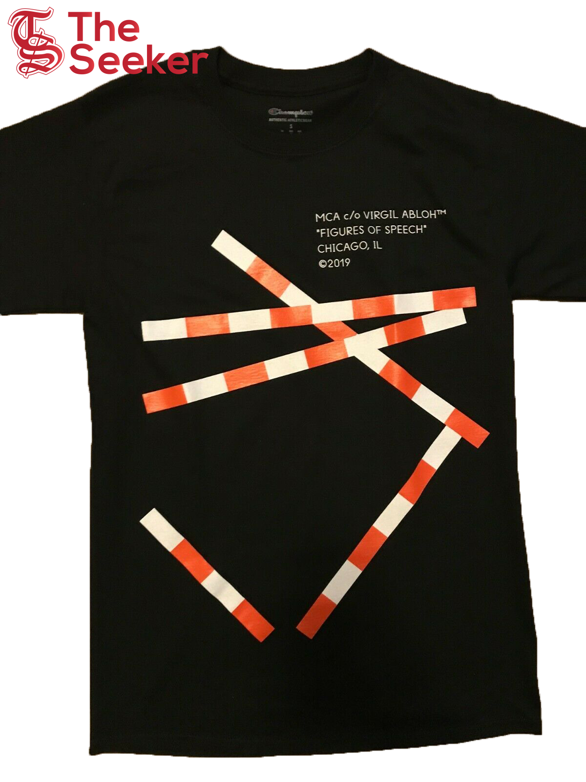 Virgil Abloh x MCA Figures of Speech Tape Tee Black