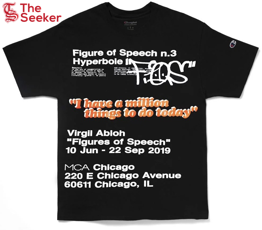 Virgil Abloh x MCA FOS Million Things Tee Black