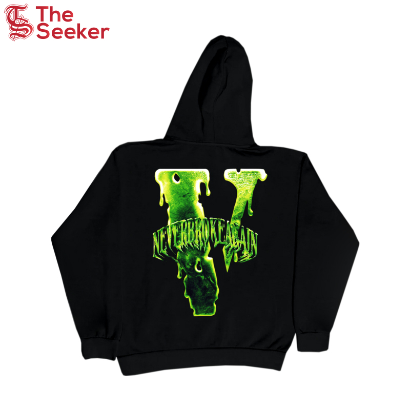 Vlone x Never Broke Again Slime Hoodie Black