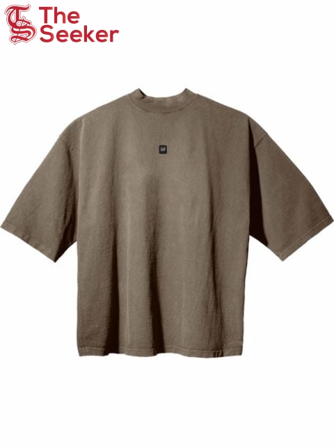 Yeezy Gap Engineered by Balenciaga Logo 3/4 Sleeve T-shirt Beige