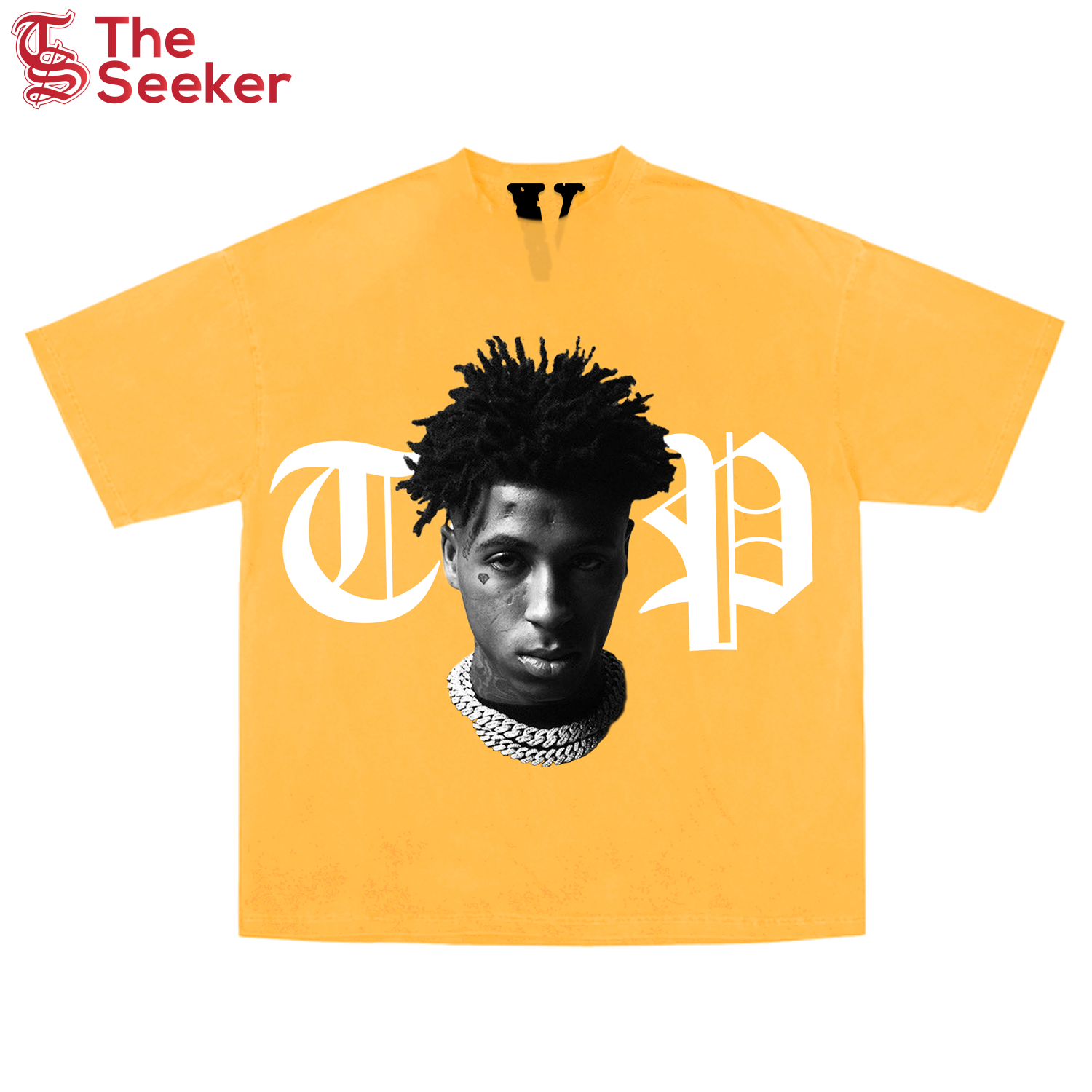 YoungBoy NBA x Vlone Peace Hardly Tee Yellow